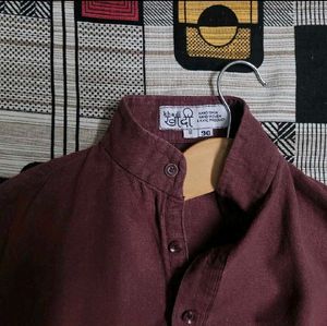 Khadi Men's Brown Kurta