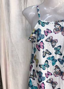 Butterfly Print Summer Dress