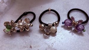 Elastic hairbands for girls and women-3pcs