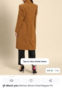 Women's Brown Long Blazer- all about you