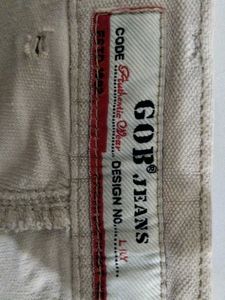 Men's Beige Casual Pants