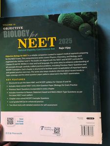 NEET Objective Biology 2025 Vol 1 &amp; 2 by Rajiv Vij