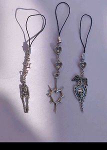 Gothic Silver Phone Charms