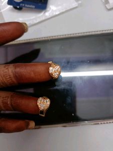 Chic Heart Hoop Earrings &amp; Ring Set