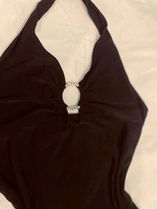 Elegant Black Halter top
