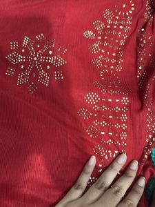 Red Saree with blouse