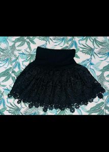Black Butterfly Halter Top and skirt