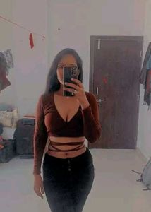 Ribbed Wrap Long Sleeve Top