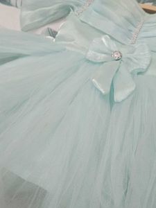 Cute Blue Girls Party Dress