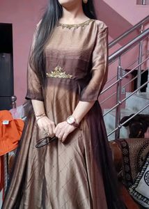 price drop 📉 Full Flare Brown Kurta