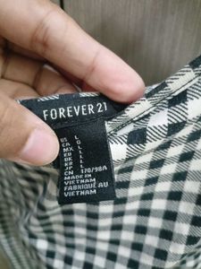 Forever 21 Gingham Print Spaghetti Strap Dress