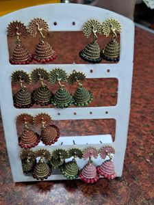 Beautiful Peacock Jhumka Earrings
