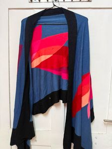 Vibrant Geometric Print Stole