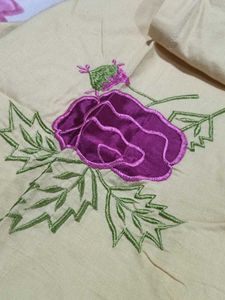 Floral Embroidered Bedsheet Set
