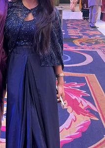 Stunning Navy Blue Embellished Set