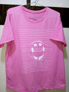 Pink Graphic Print T-Shirt