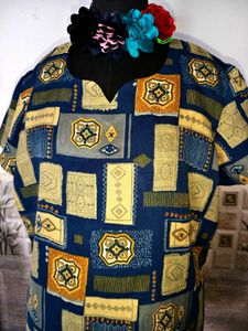 🔥 MEGA SALE OFFER 🔥 Patchwork Print Tunic Top
