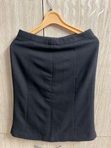Black Woollen Skirt