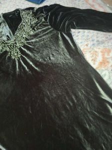 velvet kurti