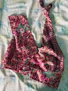 💐Boho Print Halter Neck Blouse