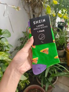 SHEIN Ladies Pizza Ankle Socks
