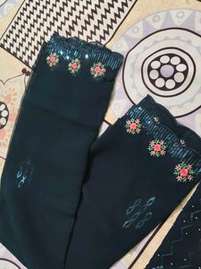diwali 🪔 offer black flower print unstitched suit