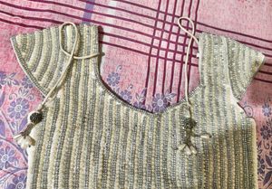 Embellished Striped Blouse