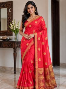Red & Gold Banarasi Saree