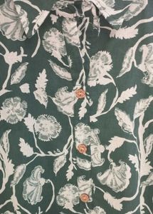Green Floral Print Co Ord Set