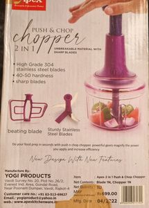 Push &amp; Chop 2 In 1 Chupper Best Quality Product