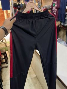 Men's Black &amp; Red Track Pants