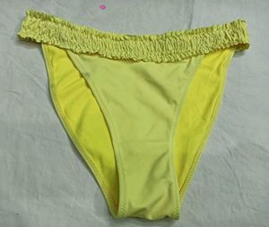 Yellow Smocked Bikini Bottom 💚