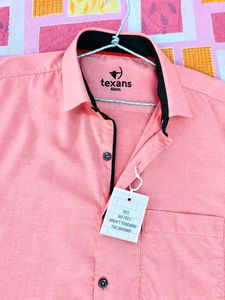 Men's Coral Long Sleeve Shirt