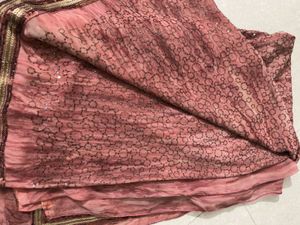 Embellished Pink Saree