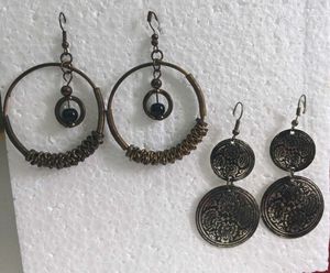 Unique Hoop & Dangle Earrings Set