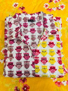 Cute Owl Print one piece