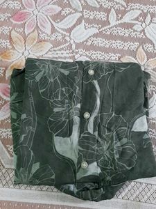 Netplay Green Floral Print Shirt