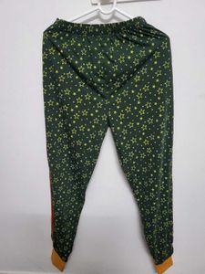 Green Star Print Lounge Pants