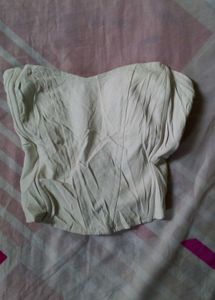white leather corset