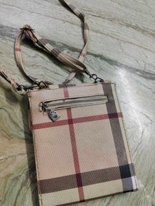 Designer Inspired Plaid Crossbody Bag