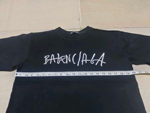 Black Balenciaga Logo T-Shirt