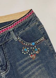 Vintage embellished bootcut jeans