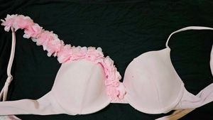Pretty Pink Floral Bra