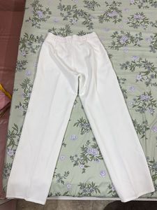 Classic White Wide-Leg Pants