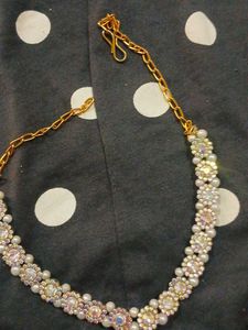 Sparkling Pearl and Crystal Necklace