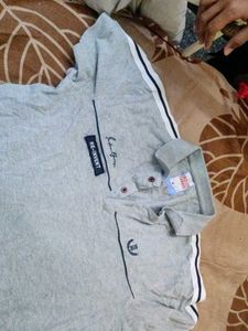Men's Grey Polo T-Shirt