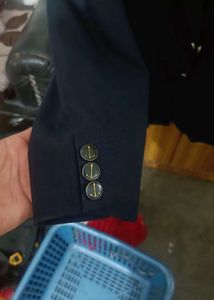 Men's Navy Blue Formal Blazer | Size 42 (L) |