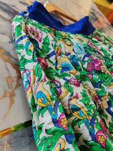 globus Floral Print flair skirt large size