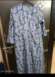 Blue Floral Print dress