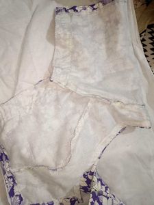 Floral Print Purple Blouse